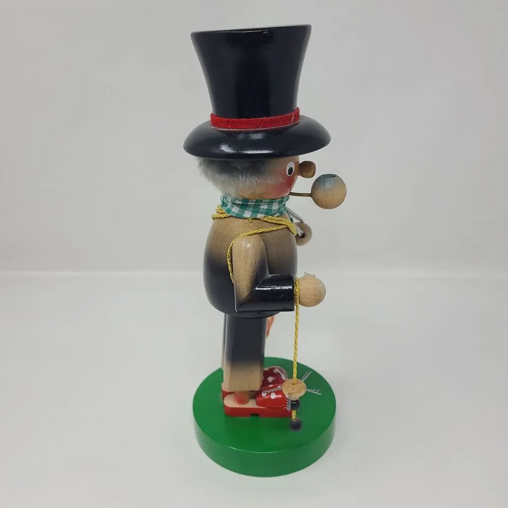 Steinbach Chimney Sweep Wood Figure Smoker 1960s Made In Germany